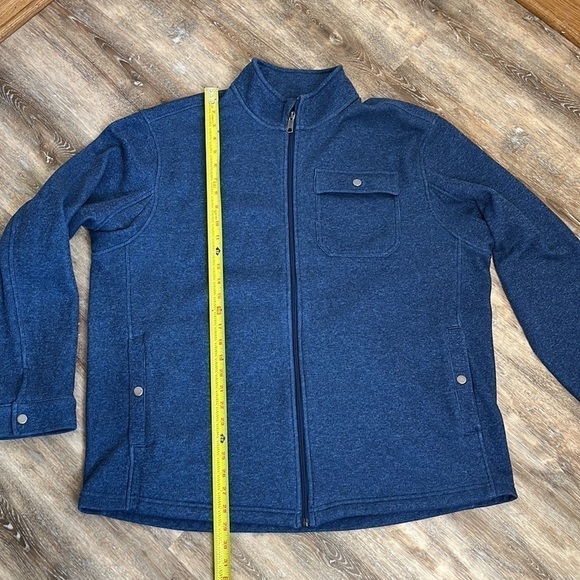 Duluth Trading Co Men's Silver Lining Fleece Full Zip Mock Jacket Size XL Blue - Picture 9 of 14